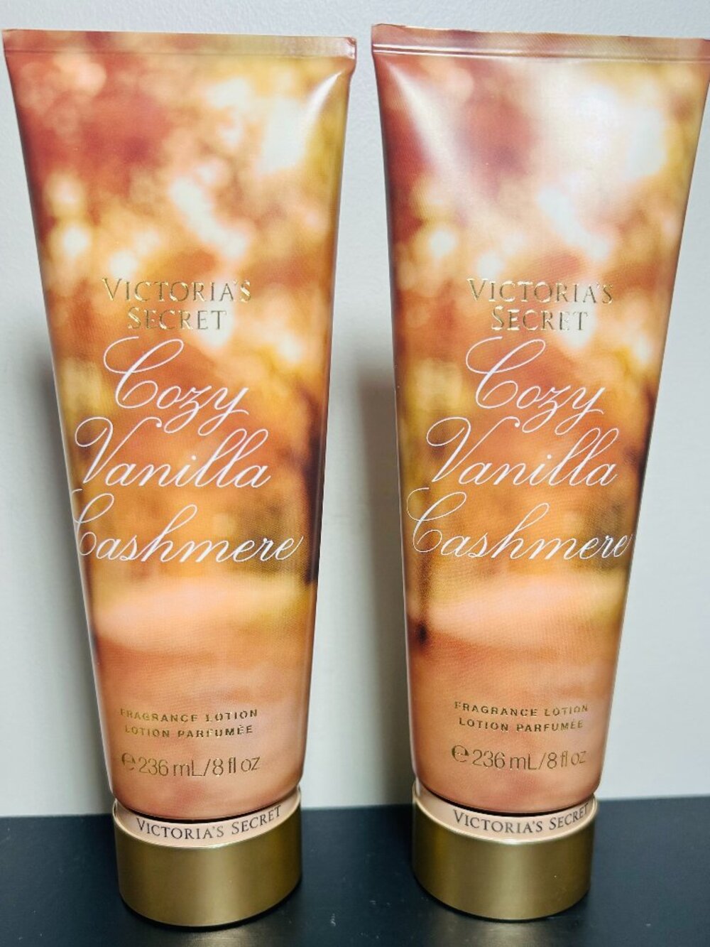 (2) Victoria's Secret Cozy Vanilla Cashmere Fragrance Body Lotions SEALED/NEW